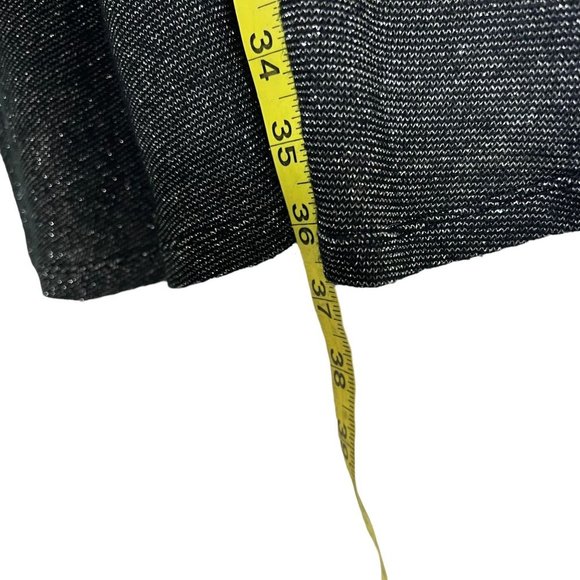 Free People Black Metallic Deep Plunge Halter Empire Short Dress Medium - Picture 6 of 14